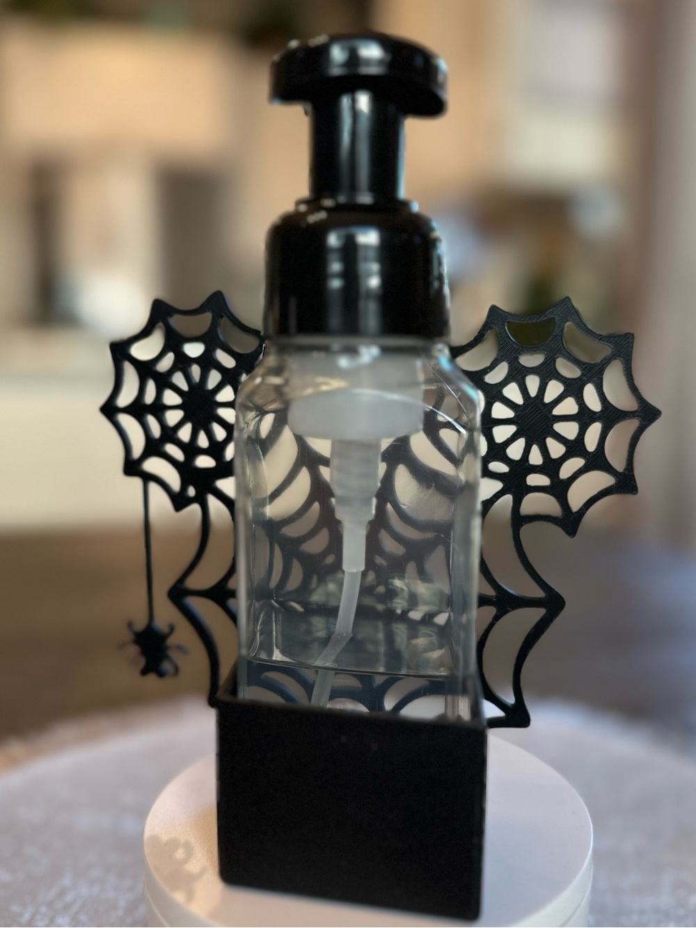Disney Mickey Spider Web Foaming Soap Holder for Bath & Body Works Bottles - Picture 6 of 8